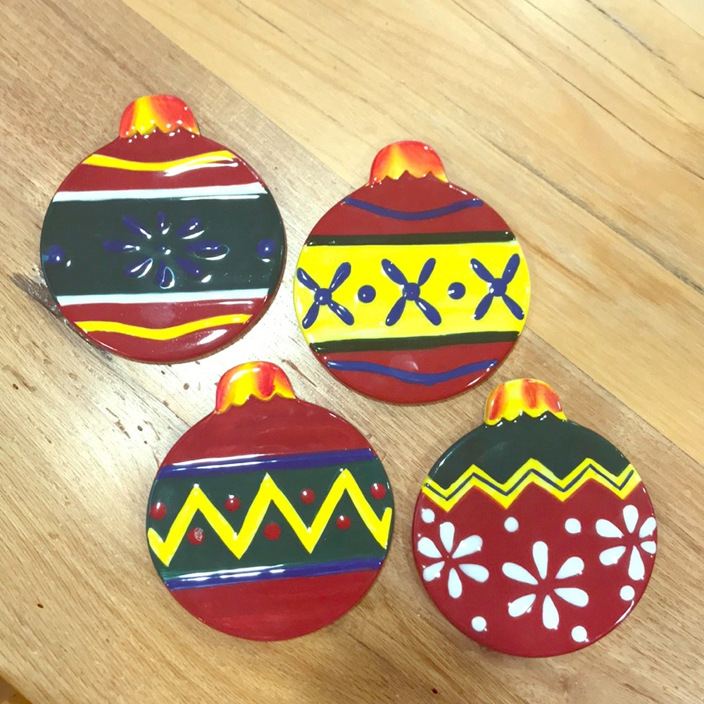 Christmas coasters ceramic